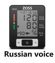 English or Russian Voice Cuff Wrist Sphygmomanometer Blood Presure Meter - Detox Store