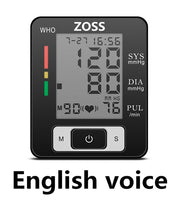 English or Russian Voice Cuff Wrist Sphygmomanometer Blood Presure Meter - Detox Store