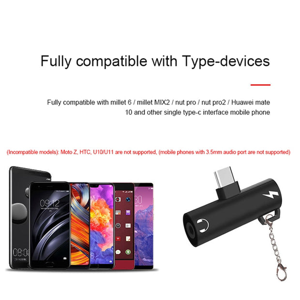 Earphone Converter USB Type-C Headphones Audio Adapter - Detox Store