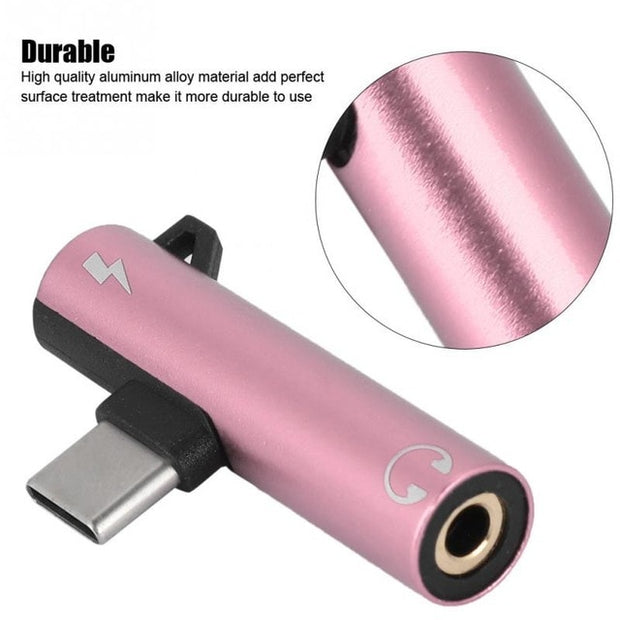 Earphone Converter USB Type-C Headphones Audio Adapter - Detox Store