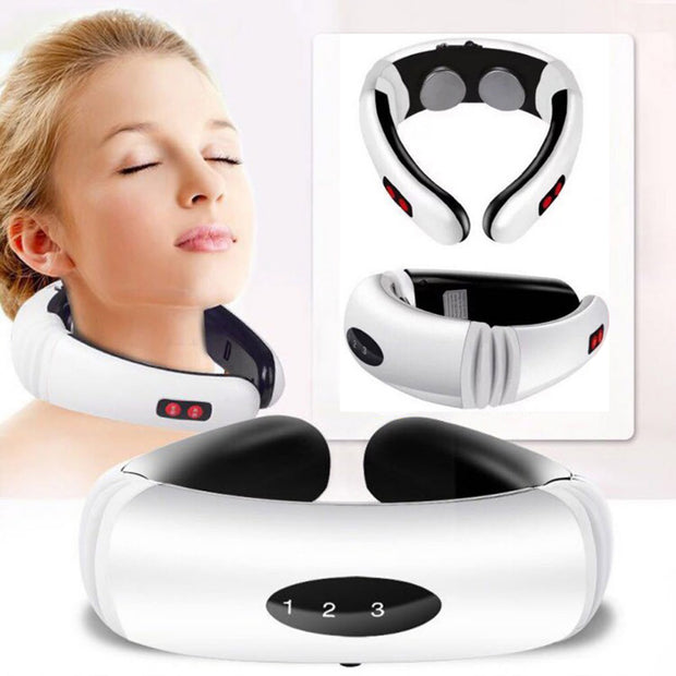 Electric Pulse Back and Neck Massager Far Infrared Health Care Tool - Detox Store
