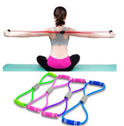 4 Tube Strong Fitness Resistance Bands Latex Pedal Exerciser - Detox Store