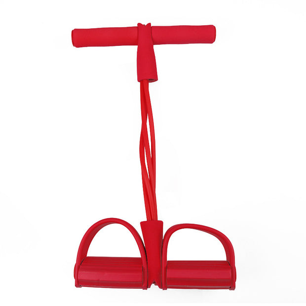 4 Tube Strong Fitness Resistance Bands Latex Pedal Exerciser - Detox Store