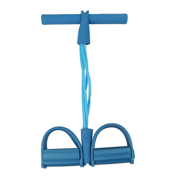 4 Tube Strong Fitness Resistance Bands Latex Pedal Exerciser - Detox Store
