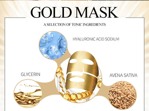 Gold mask Plant flowers Collagen - Detox Store